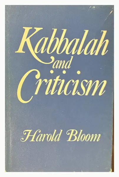Blue cloth front board of Kabbalah and Criticism