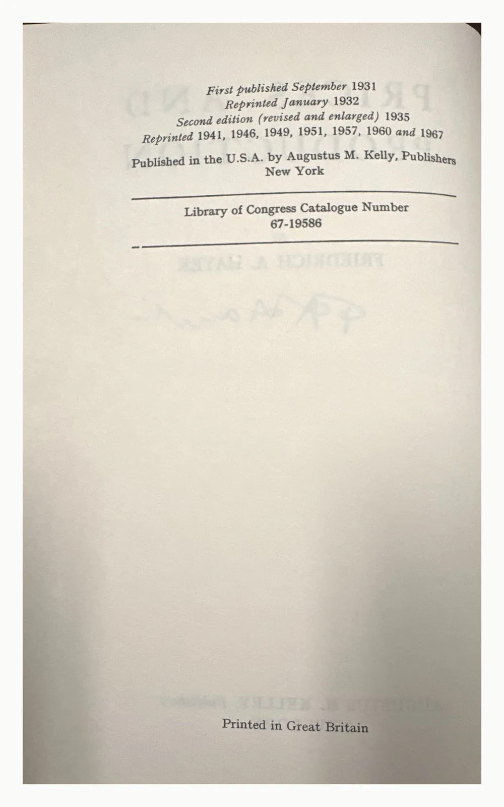 Copyright page
