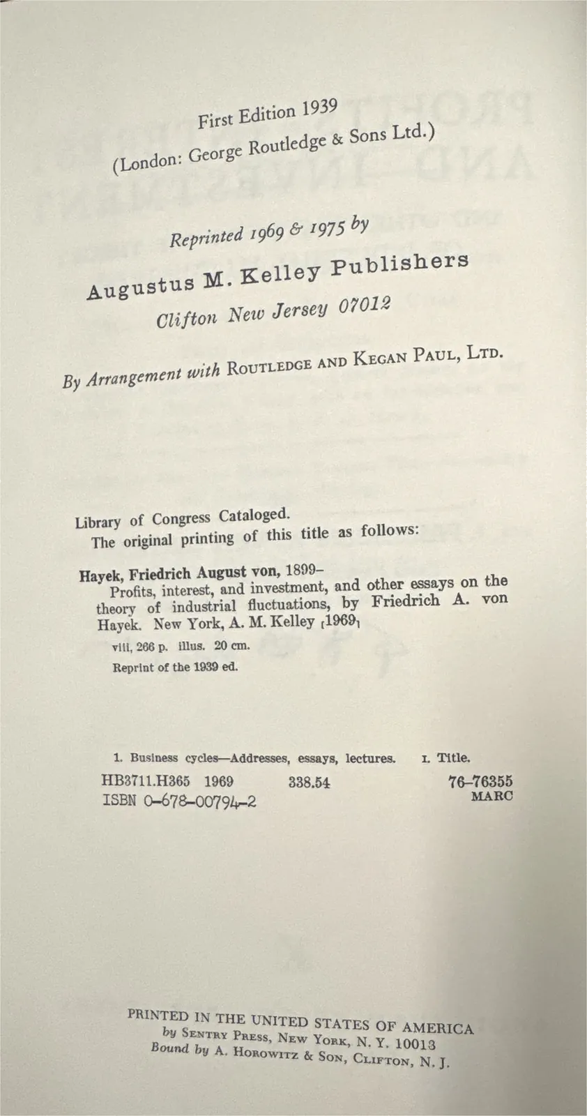 Copyright page